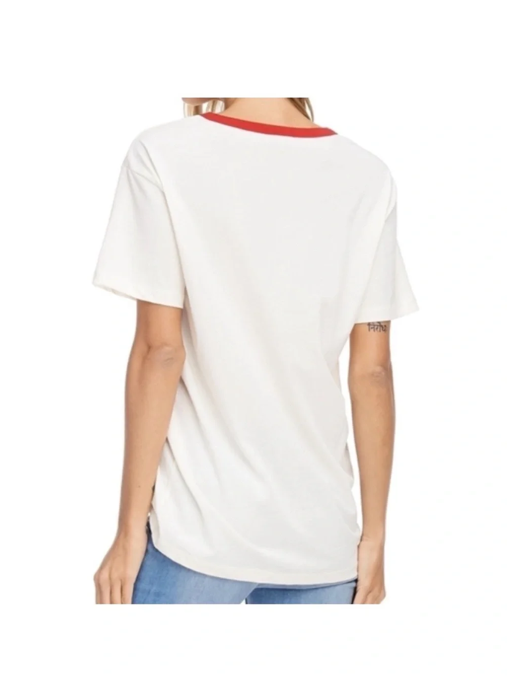 White 'COFFEE' Graphic Ringer Tee - Picture 2 of 4